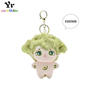 Chaveiro de pelúcia de palma de 10 cm para boneca de pelúcia personalizado mini personagem idol kpop chaveiro de brinquedo