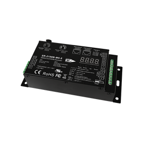 Décodeur <span class=keywords><strong>DMX</strong></span> RDM CV Sunricher 5CH - Fréquence PWM 35KHZ, Protection contre les courts-circuits, 8A/CH, Port RJ45, 5 broches/3 broches pour le cinéma et le film - Product Image 3