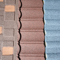 Toiture en métal de style ardoise-Bardeaux de toiture carrés ignifuges légers en gris d'acier revêtus de céramique 100 pieds carrés pour l'école d'entrepôt