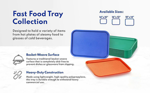Charola de Polipropileno Resistente y Colorida con Logotipo Personalizado para Servicio de Comida Rápida - Product Image 6