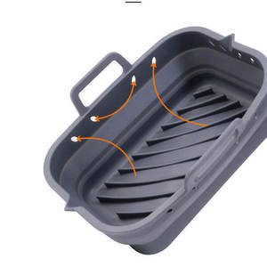Sans BPA non toxique grand 8 pouces rectangle carré <span class=keywords><strong>en</strong></span> <span class=keywords><strong>silicone</strong></span> pliable doublures de friteuse à <span class=keywords><strong>air</strong></span> plaque de cuisson <span class=keywords><strong>en</strong></span> <span class=keywords><strong>silicone</strong></span> <span class=keywords><strong>pour</strong></span> friteuse à <span class=keywords><strong>air</strong></span> - Product Image 4