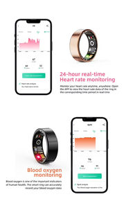 Anneau intelligent 2026 pour la surveillance de la santé, moniteur de fréquence cardiaque, d'oxygène sanguin et de sommeil, contrôle via application Android, IP68 - Product Image 4