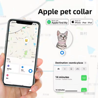 Collier de suivi GPS Bluetooth anti-perte pour animaux de compagnie, chats, chiens, étanche, silicone, autonomie de la batterie > 20 heures, stockage dans le cloud, iOS/Android