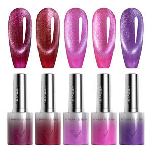 VENALISA新款10毫升TPO免费Hema免费紫外线凝胶指甲油Esmaltes猫眼闪光5色/套装指甲紫外线凝胶抛光套件 - Product Image 1