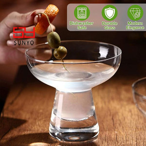 SUNYO - Vasos de Cristal Grueso Personalizados, Sin Plomo, Transparentes, Sin Tallo, para Cócteles, Margaritas, para Bares, Hoteles y Restaurantes - Product Image 6