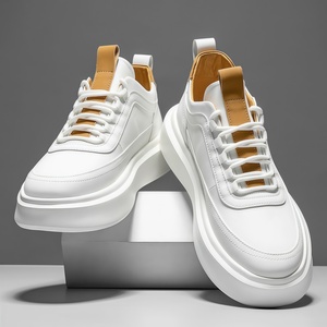 Zapatos de Diseño para Hombre, Transpirables, Modernos y Versátiles, con Aumento de Altura Incorporado, Suela de Goma Gruesa, PU Artificial Suave - Product Image 2