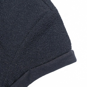 T-shirt da Donna alla Moda in <span class=keywords><strong>Maglia</strong></span> <span class=keywords><strong>Lurex</strong></span> Lucida con Scollo Rotondo, Spacchetti Laterali e Tasca in Finta Pelle sul Petto Sinistro - Product Image 4