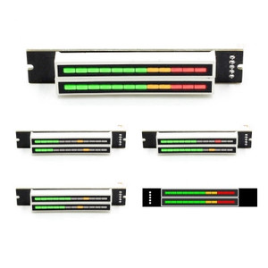 Dual <strong>12-bit</strong> dual-channel LED <strong>music</strong> <strong>spectrum</strong> <strong>level</strong> <strong>indicator</strong> (7 green 2 orange 3 red) Audio LED <strong>indicator</strong> - Product Image 1