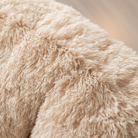 Fauteuil pouf moderne inclinable surdimensionné en fourrure PV, rembourré de mousse, confortable et doux, idéal pour chambre, salon et décoration intérieure