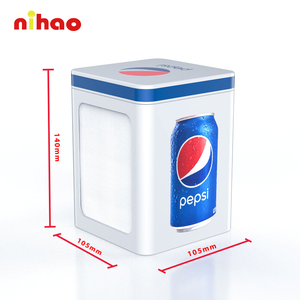 Porta Servilletas de Hojalata Rectangular NIHAO de Alta Calidad y Buen Precio, Dispensador de Servilletas Personalizado <span class=keywords><strong>con</strong></span> Tapa de Resorte - Product Image 2