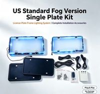 Nouveau cadre de plaque d'immatriculation électrique rabattable, support simple pour plaque de véhicule électrique, norme américaine, double plaque, accessoire automobile populaire en Amérique du Nord