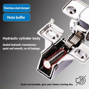 Петля из нержавеющей стали 304, современная, простая, американского типа, с коротким рычагом, 35 мм, с доводчиком, бесшумная, для узких боковых панелей, специальная - Product Image 3