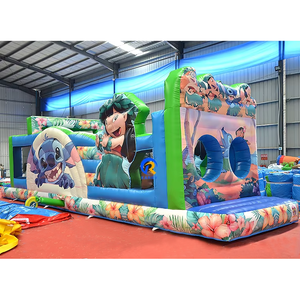 Sân chơi khổng lồ <span class=keywords><strong>Inflatable</strong></span> Bouncer bouncy lâu đài thương mại PVC bên cho thuê trò chơi thể thao <span class=keywords><strong>Inflatable</strong></span> các chướng ngại vật cho người lớn - Product Image 5