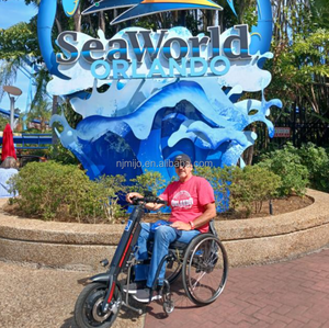 MT04 16 "800W accessoire pour <span class=keywords><strong>fauteuil</strong></span> <span class=keywords><strong>roulant</strong></span> VTT route accidentée <span class=keywords><strong>fauteuil</strong></span> <span class=keywords><strong>roulant</strong></span> vélo tracteur électrique vélo à main électrique - Product Image 5