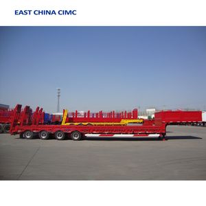 รถพ่วงกึ่งพ่วงแบบเตี้ย/รถบรรทุก/แพลตฟอร์ม/รถพ่วงเตี้ย/รถพ่วงกึ่งพ่วงแบบเตี้ย <span class=keywords><strong>3</strong></span>-4 เพลา ระบบไฮดรอลิกแบบยืดหดได้ - Product Image 2