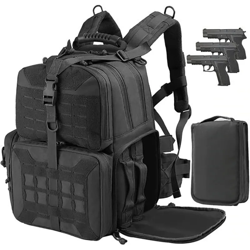 Outdoor Sport Waterproof Rucksack 3 Carrying Pouch Range Activity Bag for Ammo Hiking Backpack