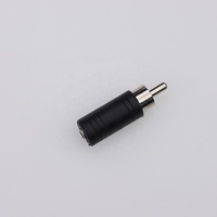 Prise mâle RCA noire vers adaptateur jack femelle mono stéréo 3.5mm adaptateur convertisseur de connecteur audio M/F 3.5