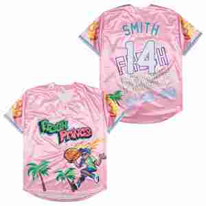 Sublimations-Stickerei Genähtes Baseball-Trikot Modisches Frisches Street-Style Custom Bel Air Wear Black Prince Herren Jugend Softball-Shirt - Product Image 2