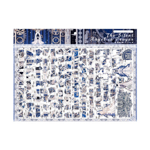 Paquete de 4 Hojas de Pegatinas Holográficas Plateadas 3D de <span class=keywords><strong>la</strong></span> <span class=keywords><strong>Serie</strong></span> Eternal Promise, Decoración Retro DIY con Efecto Concha Clásico - Product Image 5