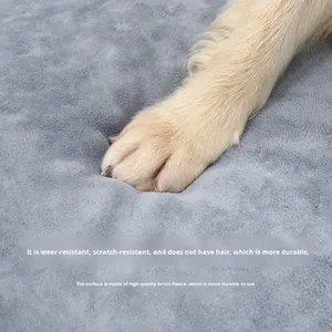 Cama de Lujo Universal para Perros y Gatos, con Cojín Extraíble y Lavable, Ortopédica, de Espuma Viscoelástica, con Funda de Terciopelo Grande, en Caja - Product Image 4