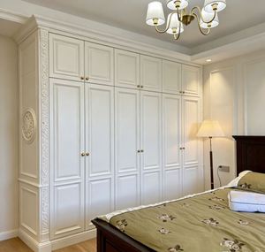 BALOM Customized Industrial Style Metal Frame Wardrobe With Wood Veneer <b>Doors</b> Open Shelving Wardrobe Bedroom Furniture - Product Image 2