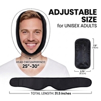Compresse Chaude et Froide Ajustable Personnalisée pour Soulager les Douleurs de la Mâchoire, de la Tête, du Menton et du Visage (Dents de Sagesse et ATM) - Compresse de Glace en Polyester et Coton