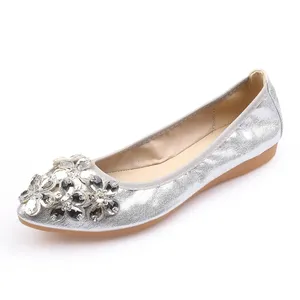 Ballerines pour Femmes Grandes Tailles, <span class=keywords><strong>Chaussures</strong></span> à Strass Idéales pour la Marche et la <span class=keywords><strong>Danse</strong></span> - Product Image 1