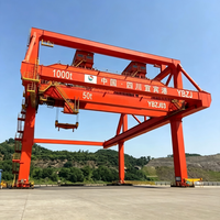 Grue portique conteneurisée 80T durable et robuste, à double poutre, montée sur rail, type RMG, pour projets de terminaux conteneuristiques à grande échelle