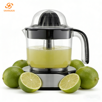 Presse-agrumes SHANGKAI, presse-agrumes à vente chaude, machine à extraire le jus, base en acier inoxydable, récipient à jus d'orange en PP, cuisine