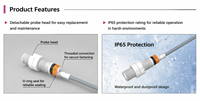 Capteur de proximité capacitif cylindrique résistant à la corrosion série CSW M18 8mm NPN PNP