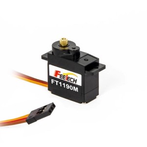 ฟีเทค FT1190M 9g เซอร์โวดิจิตอล เกียร์โลหะ แบบกลวง สำหรับเครื่องบินบังคับวิทยุ - Product Image 1