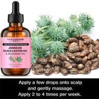 Minyak Jarak Hitam Jamaika Murni Alami Tanpa Heksana, Cold Pressed, Segar, Melembapkan, Untuk Pertumbuhan Rambut, Bulu Mata, Kulit, dan Wajah