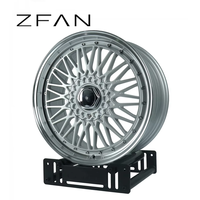 Rines ZFAN de Aluminio Forjado con Diseño Multirradio Plateado de 15-19 Pulgadas 4x100/5x112/5x114.3/5x120 JDM para Chevy
