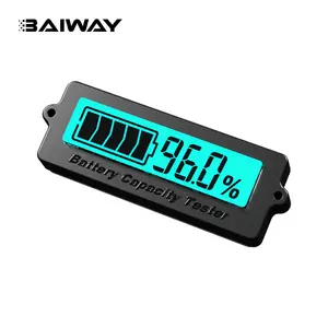 12v Battery Tester BW-LY6N 12V 24V 36V 48V Digital Acid Lead Lithium Battery Capacity Indicator Tester Meter 2s-15s