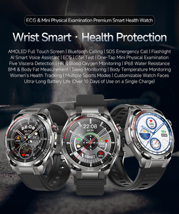 Montre connectée TK40 avec appels Bluetooth, <span class=keywords><strong>assistant</strong></span> vocal, SOS, écran AMOLED, suivi de santé et de sommeil, moniteur de tension artérielle - Product Image 5