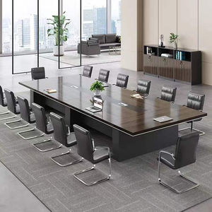 Tavolo da Conferenza Tradizionale in Legno per 20 Persone, Grande Tavolo per Riunioni per Sale del Consiglio, Hotel e Agenzie Governative - Product Image 6