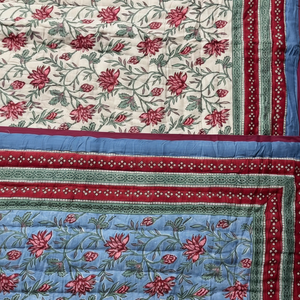 Precio al por mayor Vintage indio Vintage KanthaWork edredón cosido a mano patrón impreso de algodón para colcha/Gudari/Manta - Product Image 1