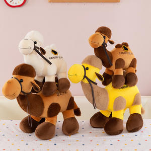 Dessin animé Simulation chameau peluche poupée bimodal ornements commémoratifs pour le tourisme cadeau pour enfants Type d'ours transfrontalier - Product Image 3