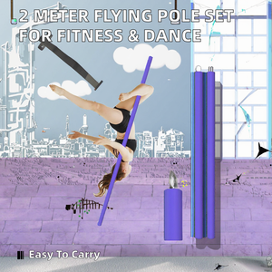 Prior Fitness PY-08 <span class=keywords><strong>2</strong></span> Meter Foam Rubber Flying Pole Set Draagbare Pole Dance Kit Verbetering Binnenkracht Club Studio Fitness - Product Image 2