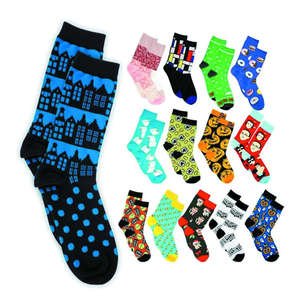 طباعة مخصصة الجاكار القطن الجديدة النساء اللباس المرأة مضحك الجوارب غير تقليدي للرجال - Product Image 3