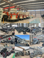 Concasseur à Mâchoires Mobile à Moteur Diesel, 20 Tonnes par Heure, Haute Capacité, Ligne de Production Combinée de Concasseurs de Pierre - Vente Chaude