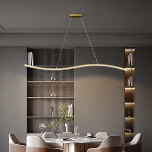 Lámpara de Techo Minimalista de Cobre Estilo Italiano para Comedor, Lámpara Colgante Moderna Nórdica para Barra, Oficina - Product Image 4