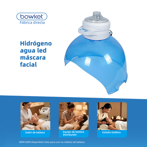 Equipo de Tratamiento Facial con Chorro de Oxígeno, Máscara de Hidrógeno y Oxígeno, y Luz Roja y Azul. Bowket - Product Image 3