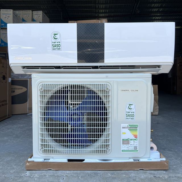 KSA Standard T3 Air Conditioner 12000btu 1ton 100% Comply With SASO SABER Certificate 220V 60HZ Golden Fin Double Layers Outdoor