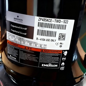 คอมเพรสเซอร์แบบสกรอลล์ Emerson Copeland รุ่น ZP485KCE TWD 522 R 410A สำหรับใช้งานเท่านั้น - Product Image 1