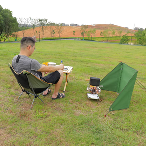 Parabrisas Plegable Portátil, Ligero y Resistente de Lona para Acampar al Aire Libre y Viajar, con Varillas de Soporte para Escalar en Todas las Estaciones - Product Image 5