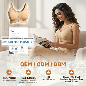 Lencería Moldeadora Postoperatoria para Mujer, Talla Grande, Transpirable, con Cierre Frontal y Sujetador <span class=keywords><strong>de</strong></span> Compresión - Product Image 3