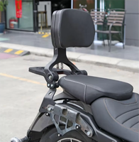 Appuie-dos pliable multifonction pour moto avec porte-bagages arrière pour Benda Rock 250/GreyStone - Appuie-dos réglable pour conducteur et passager