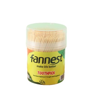 FANNEST <span class=keywords><strong>Cure</strong></span>-dents en bambou double tête jetables haut de gamme, boîte portable de 6 cm, lot en vrac pour fruits - Product Image 5