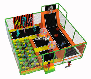 Bạt Lò Xo Nhảy Bungee Trong Nhà Lớn Cho Trẻ Em Với Đai Bóng Rổ Bạt Lò Xo Công Viên Trẻ Em Hoặc Người Lớn Tùy Chỉnh CE - Product Image 5